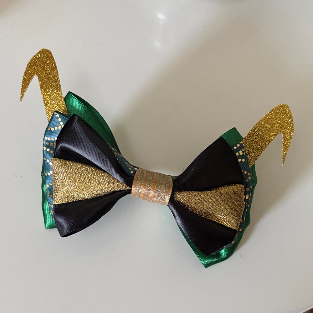 Loki God of Mischief Hair Bow